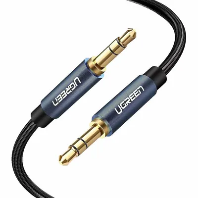 Kabel mini jack UGREEN av122 3,5mm aux 3m (czarny)