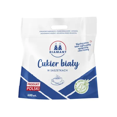 Cukier biały w saszetkach DIAMANT 600*5g