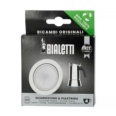Bialetti - uszczelka + sitko do kawiarek stalowych Bialetti 4tz