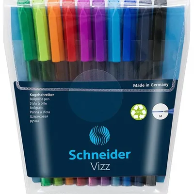 Długopisy SCHNEIDER vizz mix kolorów 10szt