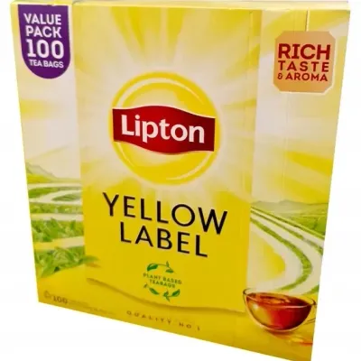 Herbata yellow label LIPTON 100 torebek