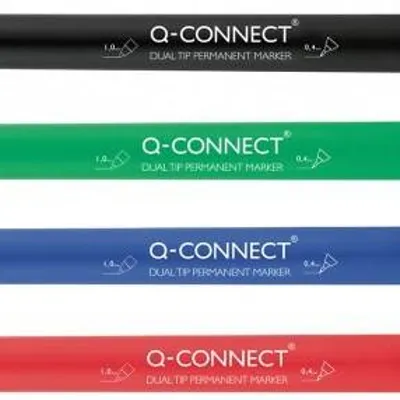 Marker cd/dvd dwustronny Q-Connect niebieski 0.4-1mm