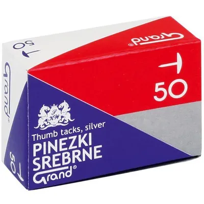 Pinezki srebrne Grand 110-1378 50szt