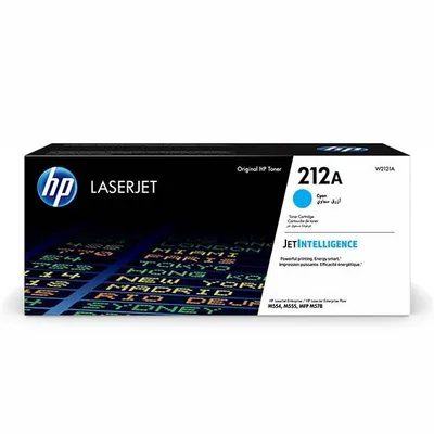 Hp oryginalny toner w2121a, cyan, 4500s, HP 212a, hp color laserjet enterprise m554dn, m555dn, m555x, o