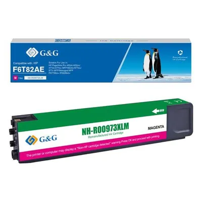 G&g kompatybilny ink / tusz z f6t82ae, magenta, 7000s, nh-r00973xlm, dla hp pagewide pro 452, pro 477
