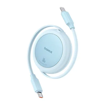 Kabel usb Baseus free2pull mini usb-c do usb-c 60w, 1m (niebieski)