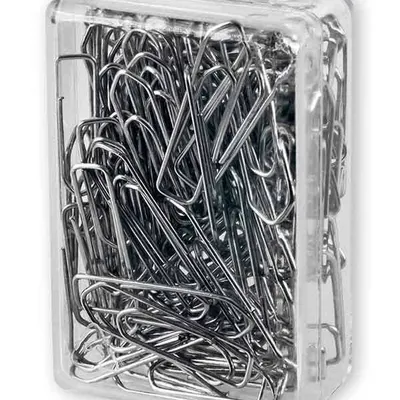 Spinacze trójkątne 26mm VICTORY OFFICE PRODUCTS 63t263100 metalowe w pojemniku plastikowym 100szt