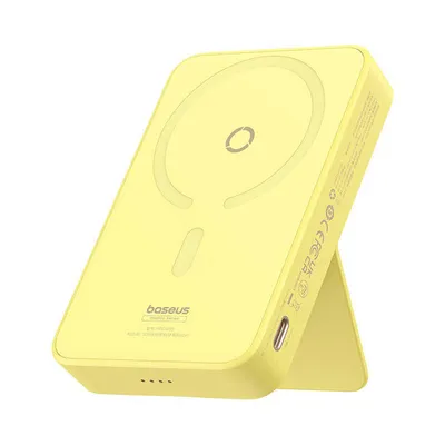 Powerbank magnetyczny Baseus magpro magnetic 5000mah 20w, magsafe (żółty)