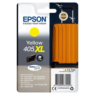 Epson oryginalny ink / tusz c13t05h44010, 405xl, yellow, 1x14.7ml, EPSON wf-7835dtwf, wf-7830dtwf, wf-7840dtwf, wf-4830dtwf