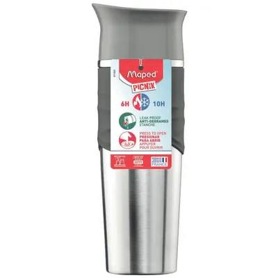 Kubek termiczny stalowy 320 ml Maped Picnik concept adult szary