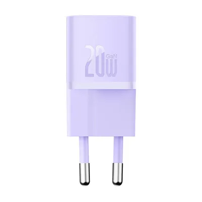 Mini ładowarka sieciowa Baseus gan5 20w (fioletowa)