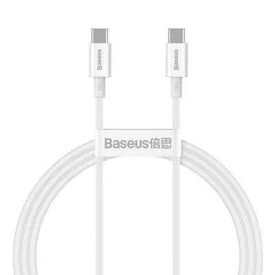 Kabel usb-c do usb-c Baseus superior series, 100w, 1m (biały)