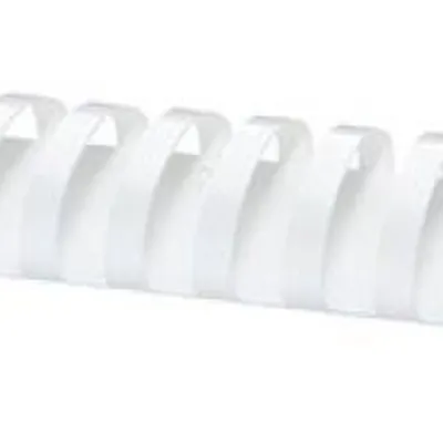 Grzbiet plastikowy 51mm (510 kartek) OFFICE PRODUCTS biały 50 szt.