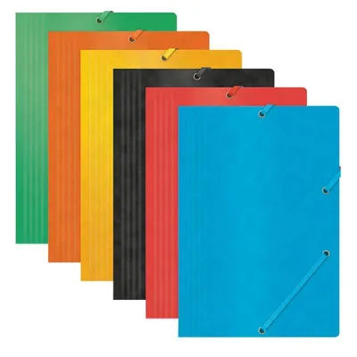 Teczka z gumką a4 OFFICE PRODUCTS czerwona preszpan 390gsm