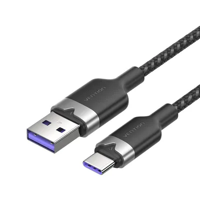 Kabel usb 2.0 a do usb-c 6a Vention ctobf 1m (czarny)