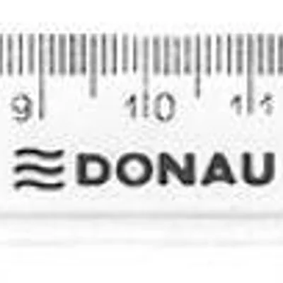 Linijka plastikowa 20cm DONAU przezroczysta