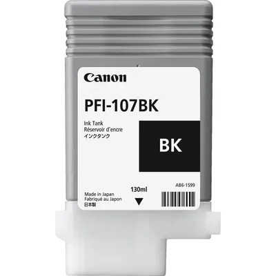 Tusz oryginalny CANON pfi107bk 6705b001 czarny 130 ml