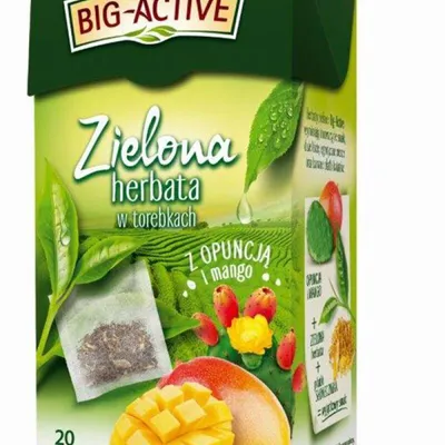 Herbata zielona z opuncją i mango BIG-ACTIVE 20 torebek