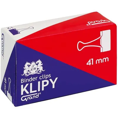Klipy 41mm Grand 110-1095 czarne 12szt