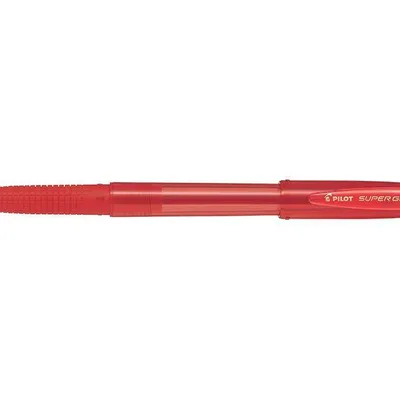 Długopis kulkowy ze skuwką PILOT super grip g bps-gg-f-r czerwony 0.7