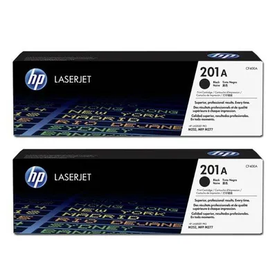 Hp oryginalny toner cf400xd, black, 5600 (2x2800)s, HP 201x, hp color laserjet mfp m277, pro m252, m274, dual pack, 2x770g, o