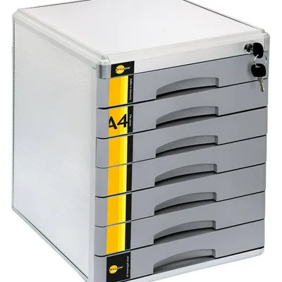 Szafka na dokumenty na zamek 7 szuflad a4 Yellow One yl-sm07 120-1780 408x347x300mm metalowa