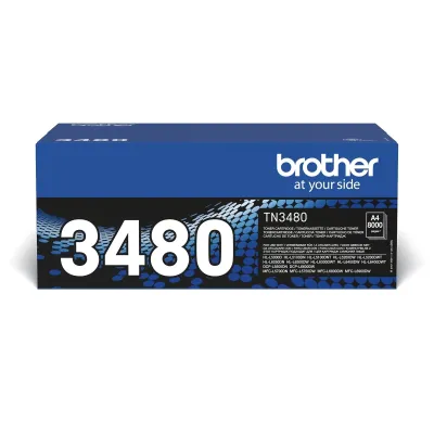 Toner oryginalny BROTHER tn3480 czarny 8000 stron