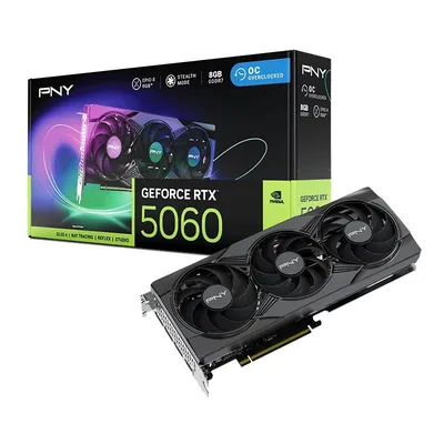 Pny karta graficzna geforce rtx 5060 oc 8gb rgb vcg50608tfxxpb1-o