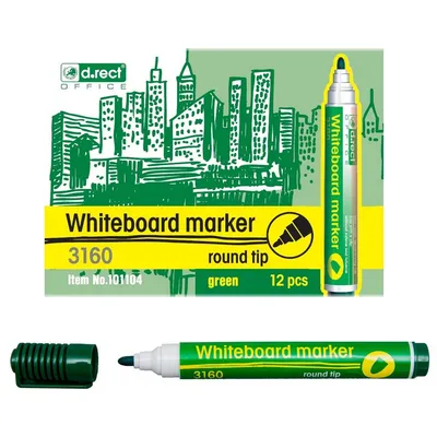 Marker suchościeraly D.RECT 3160 zielony okrągła 1-3mm