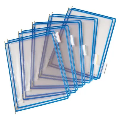 Panele prezentacyjne a4 TARIFOLD 114001 tr niebieskie 10szt