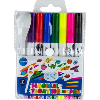Flamastry hydrotransferowe CENTRUM magical floating ink pen 89731 7 kolorów