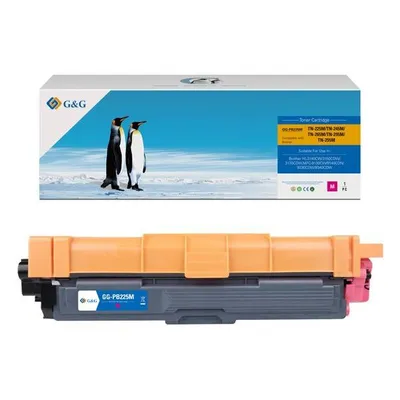G&g kompatybilny toner z tn245m, tn225m, tn265m, tn295m, tn255m, magenta, 2200s, nt-pb225m, dla brother hl-3140cw, 3170cw, n