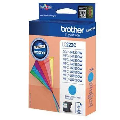 Tusz oryginalny BROTHER lc223c cyan 550 stron