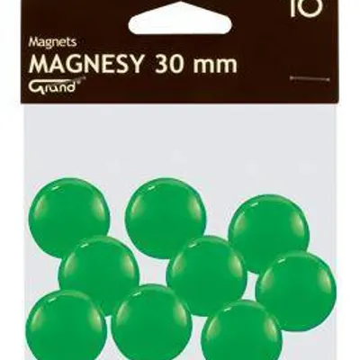 Magnesy 30mm Grand 130-1697 zielone 10szt