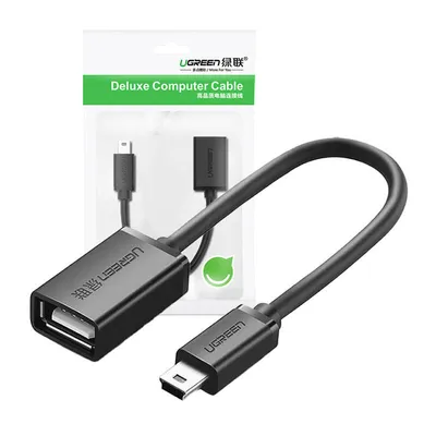 Adapter otg mini usb UGREEN us249 (czarny)