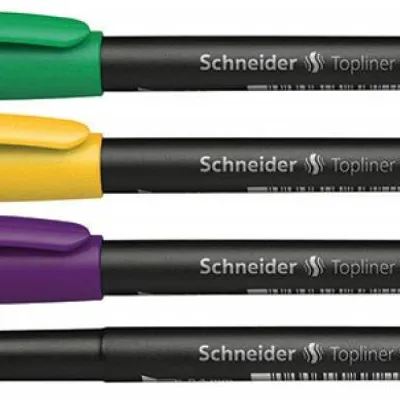 Cienkopis SCHNEIDER topliner 967 mix kolorów 0.4mm 4szt