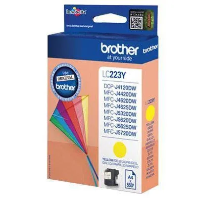 Tusz oryginalny BROTHER lc223y yellow 550 stron