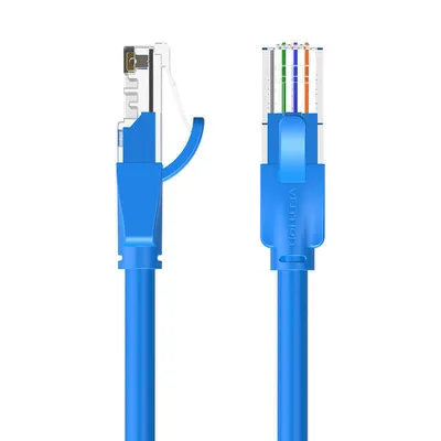 Kabel sieciowy utp cat6 Vention ibeli rj45 ethernet 1000mbps 3m niebieski