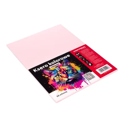 Papier ksero kolor a4 EMERSON różowy 80g 50 ark