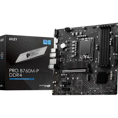 Msi płyta główna pro b760m-p ddr4 s1700 4ddr4 dp/hdmi 2m.2 matx