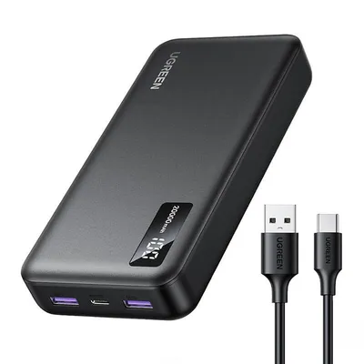 Powerbank 20000mah UGREEN pb312, pd 20w (czarny)