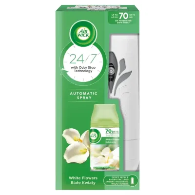 Odświeżacz powietrza urządzenie + wkład air wick freshmatic białe kwiaty 250ml