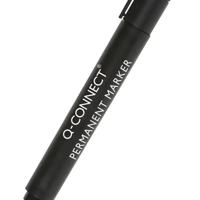 Marker permanentny Q-Connect czarny ścięta 3-5mm