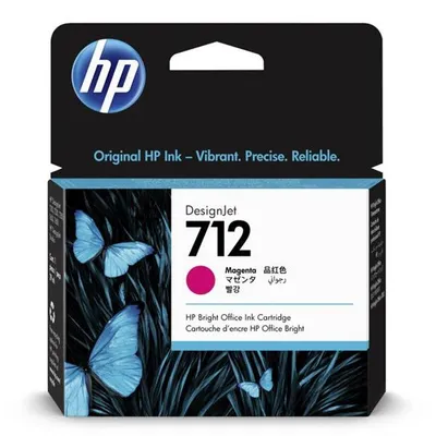 Hp oryginalny ink / tusz 3ed68a, HP 712, magenta, 29ml, hp designjet studio, t210, t230, t250, t630, t650