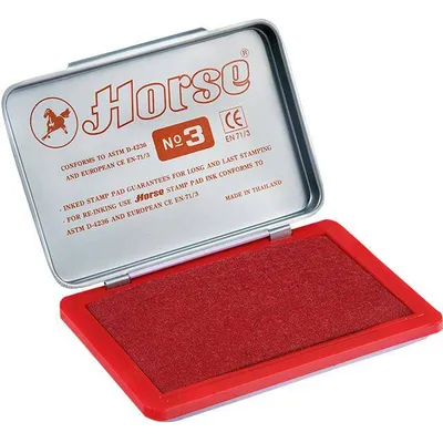 Poduszka do stempli 85x54mm Horse no.3 140-1026 czerwona