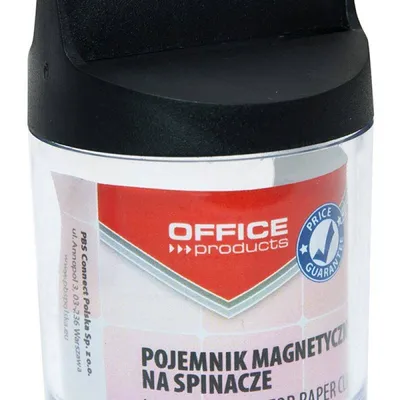Pojemnik magnetyczny na spinacze okrągły OFFICE PRODUCTS plastikowy