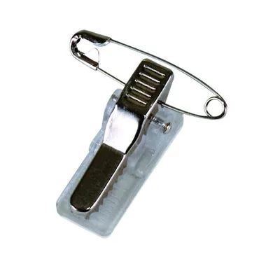 Klips do identyfikatora zamoprzylepny z agrafką OFFICE PRODUCTS 100szt