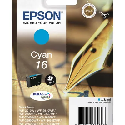 Tusz oryginalny EPSON t1622 c13t16224012 cyan 3,1 ml
