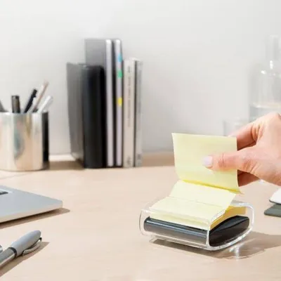 Karteczki samoprzylepne 76x76mm 3M post-it® z-notes c2014y12-1 żółte + podajnik 12x100 kart