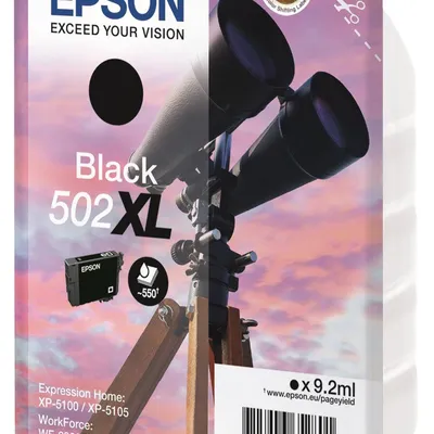Tusz oryginalny EPSON 502xl c13t02w14010 czarny 550 stron